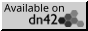Available on dn42! An 88x31 button depicting the logo of the dn42 community with the words “available on” above it